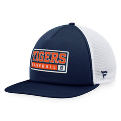 Detroit Tigers Majestic Foam Trucker Snapback Hat - Navy/White Hats