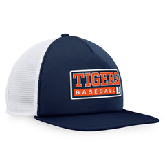 Detroit Tigers Majestic Foam Trucker Snapback Hat - Navy/White Hats