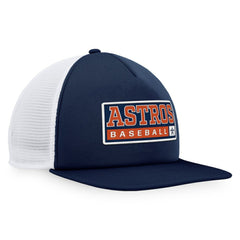 Houston Astros Majestic Foam Trucker Snapback Hat - Navy/White Hats