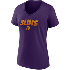 Phoenix Suns Women's Hometown Collection On Fire V-Neck T-Shirt Purple - Fanatics