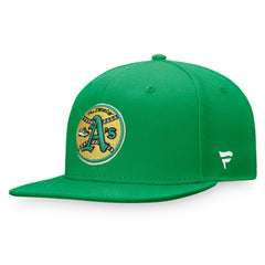 Athletics Fanatics Cooperstown Collection Core Snapback Hat - Kelly Green Hats
