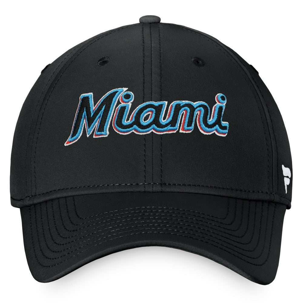 Miami Marlins Fanatics Core Flex Hat - Black Hats