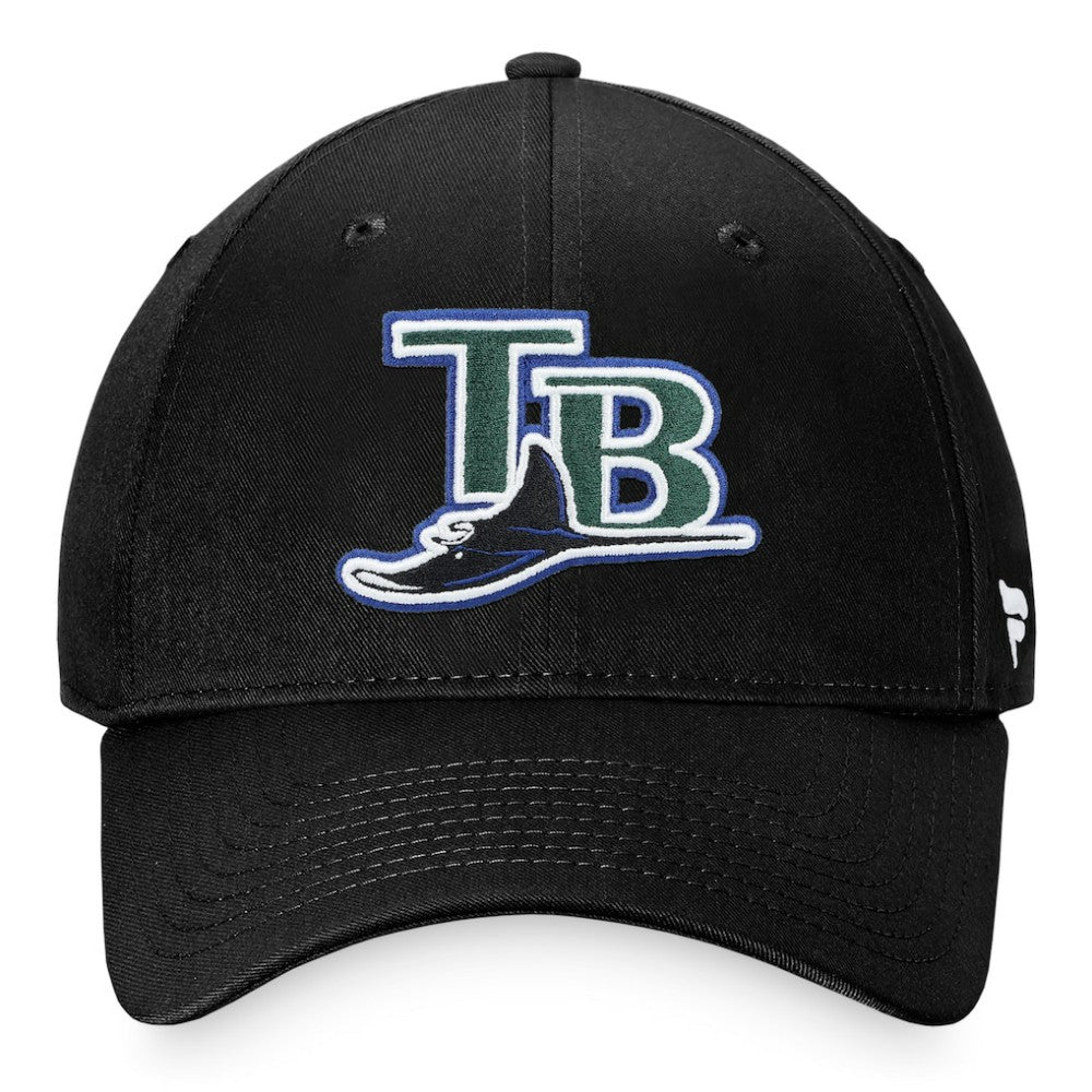 Tampa Bay Rays Fanatics Cooperstown Collection Core Adjustable Hat - Black Hats
