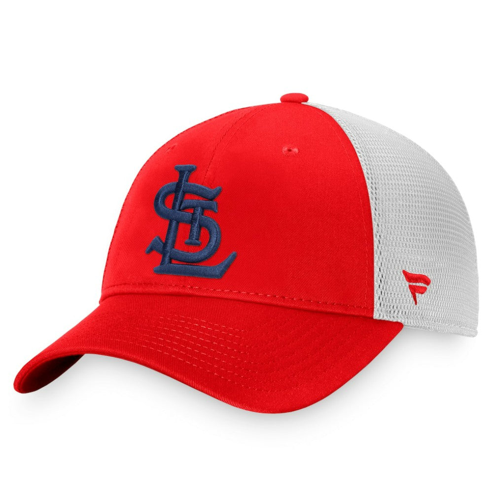 St. Louis Cardinals Fanatics Cooperstown Collection Core Trucker Snapback Hat - Red/White Hats