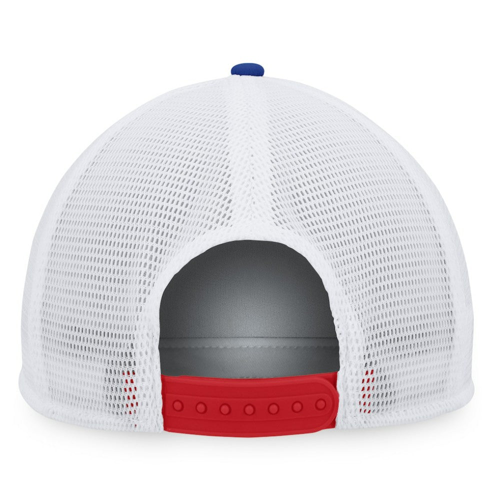 Chicago Cubs Fanatics Heritage Foam Front Trucker Snapback Hat - Royal/Red Hats