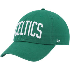 Boston Celtics '47 Clean Up Wordmark Adjustable Hat Kelly Green - 47 brand