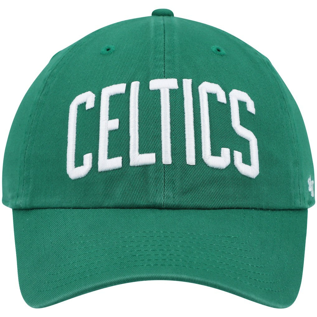 Boston Celtics '47 Clean Up Wordmark Adjustable Hat Kelly Green - 47 brand