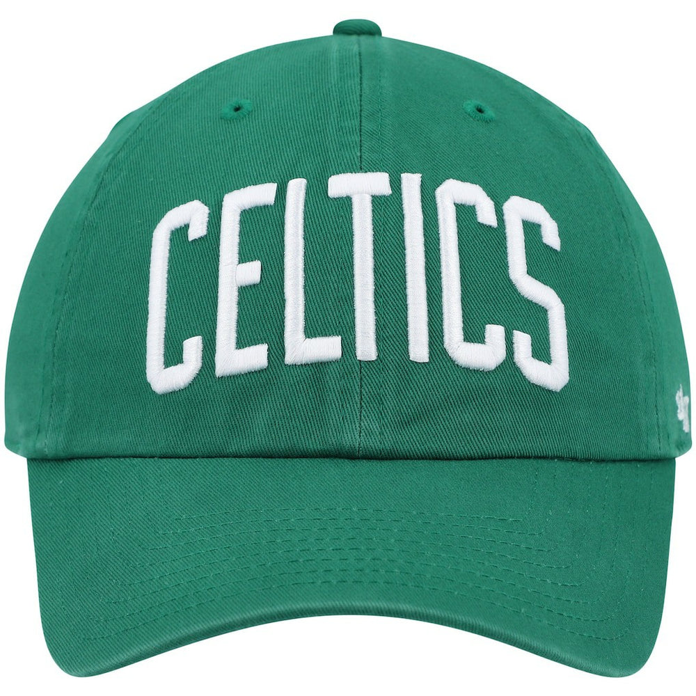 Boston Celtics '47 Clean Up Wordmark Adjustable Hat Kelly Green - 47 brand