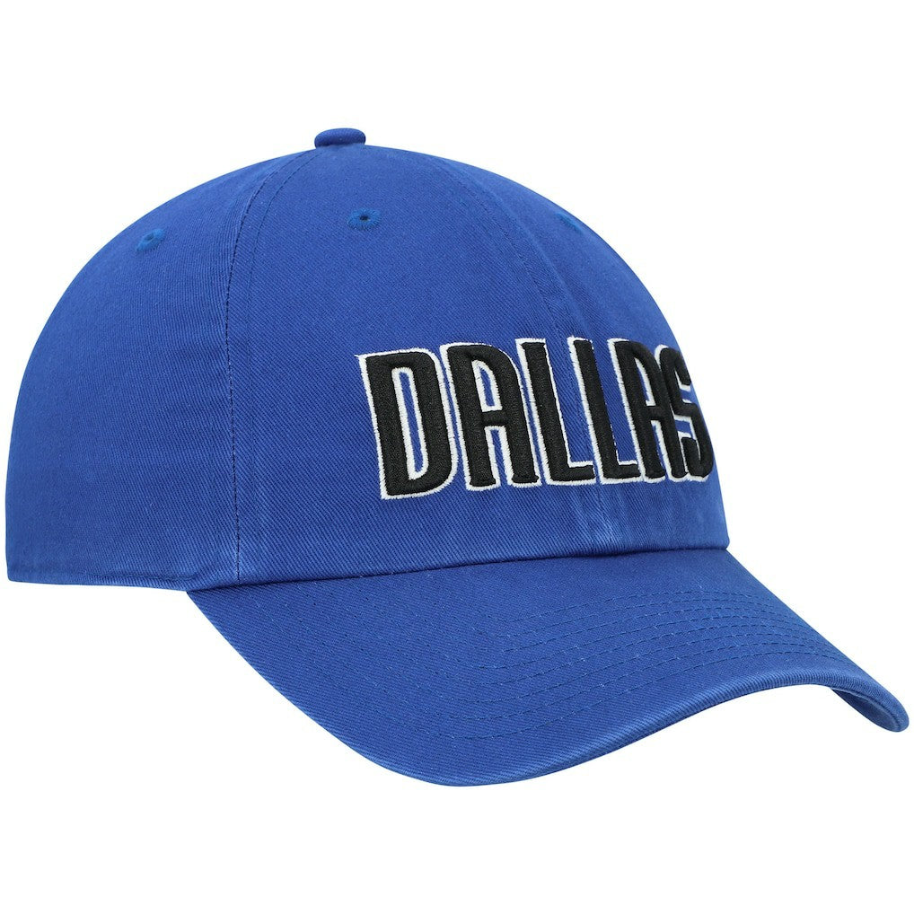 Dallas Mavericks '47 Clean Up Wordmark Adjustable Hat Royal - 47 brand