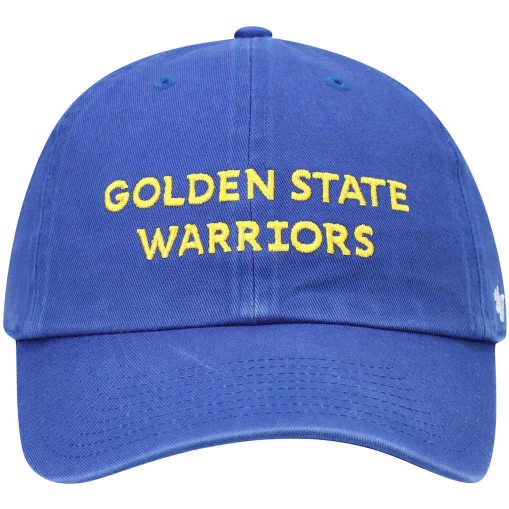 Golden State Warriors '47 Clean Up Wordmark Adjustable Hat Royal - 47 brand