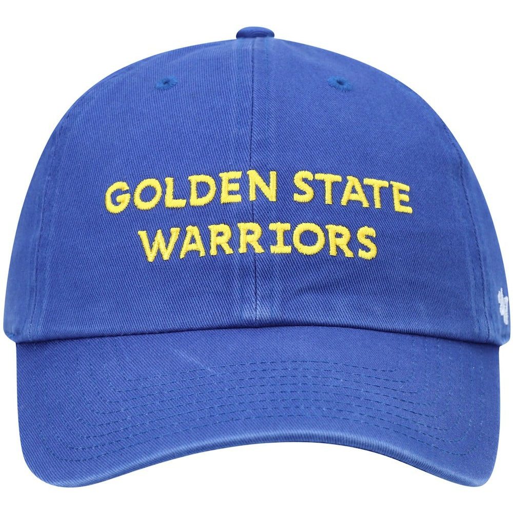 Golden State Warriors '47 Clean Up Wordmark Adjustable Hat Royal - 47 brand