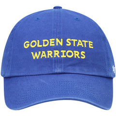 Golden State Warriors '47 Clean Up Wordmark Adjustable Hat Royal - 47 brand