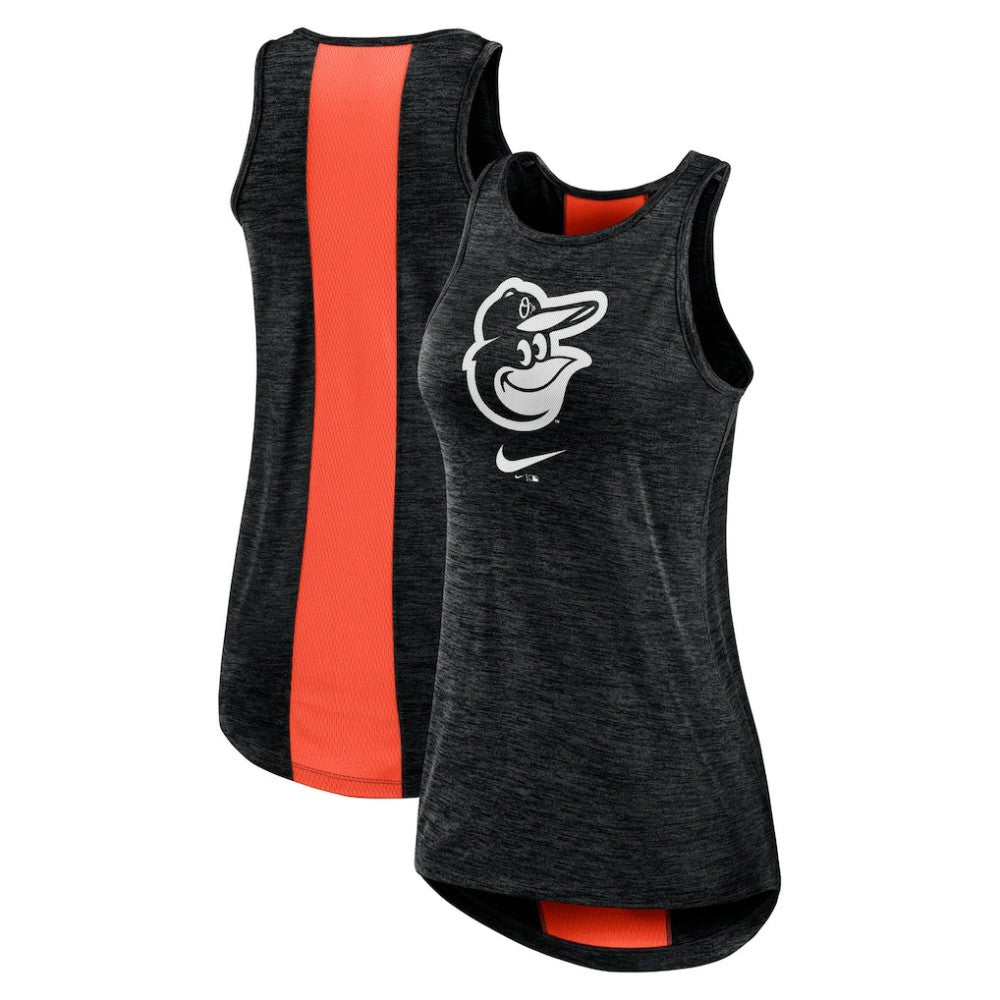 Baltimore Orioles Nike Women's Right Mix High Neck Tank Top - Black Tanks