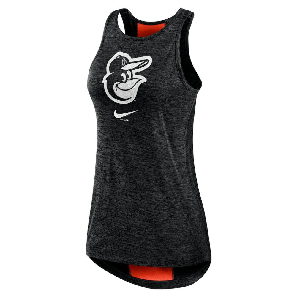 Baltimore Orioles Nike Women's Right Mix High Neck Tank Top - Black Tanks
