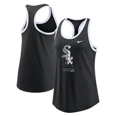 Chicago White Sox Nike Women's Tech Tri-Blend Tank Top - Black Tanks