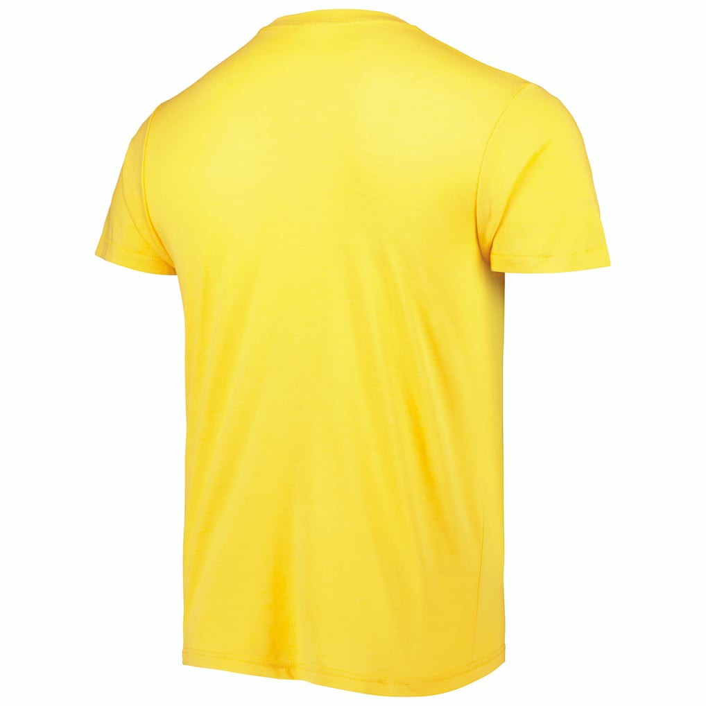 Justin Herbert Los Angeles Chargers Homage Unisex NFL Blitz Player Tri-Blend T-Shirt - Heather Gold T-shirts