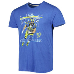 Aaron Donald Los Angeles Rams Homage Unisex NFL Blitz Player Tri-Blend T-Shirt - Heather Royal T-shirts