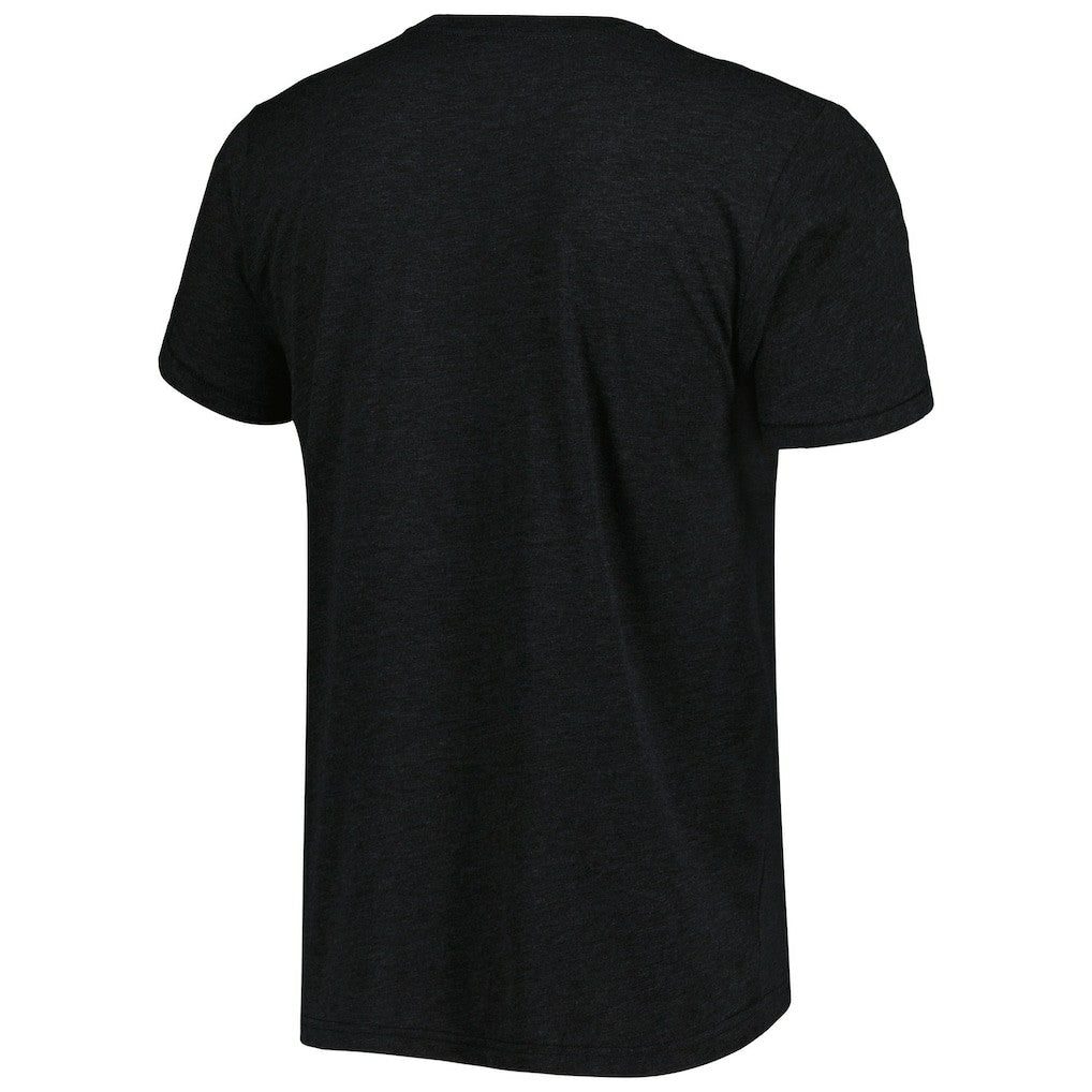 Deion Sanders Atlanta Falcons Homage Unisex NFL Blitz Retired Player Tri-Blend T-Shirt - Heathered Heather Black T-shirts