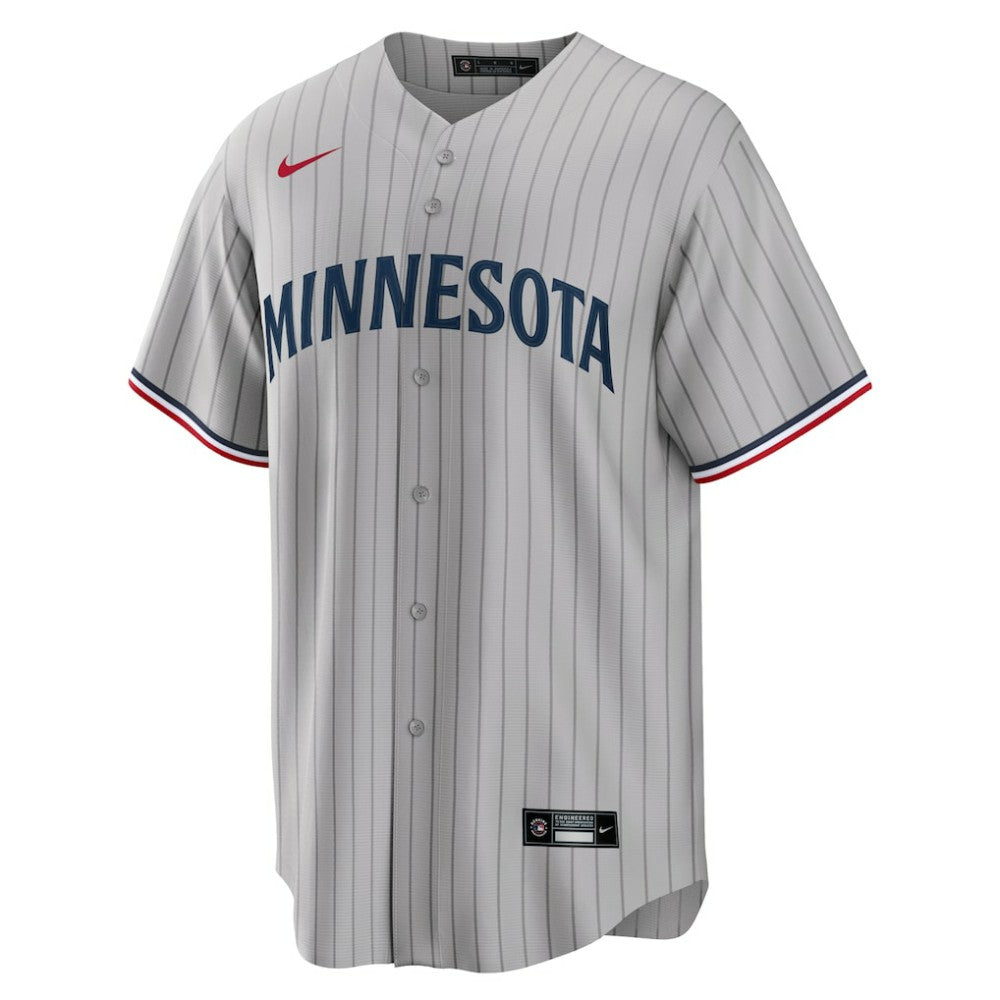 Minnesota Twins Nike Road Replica Team Jersey - Gray Jerseys