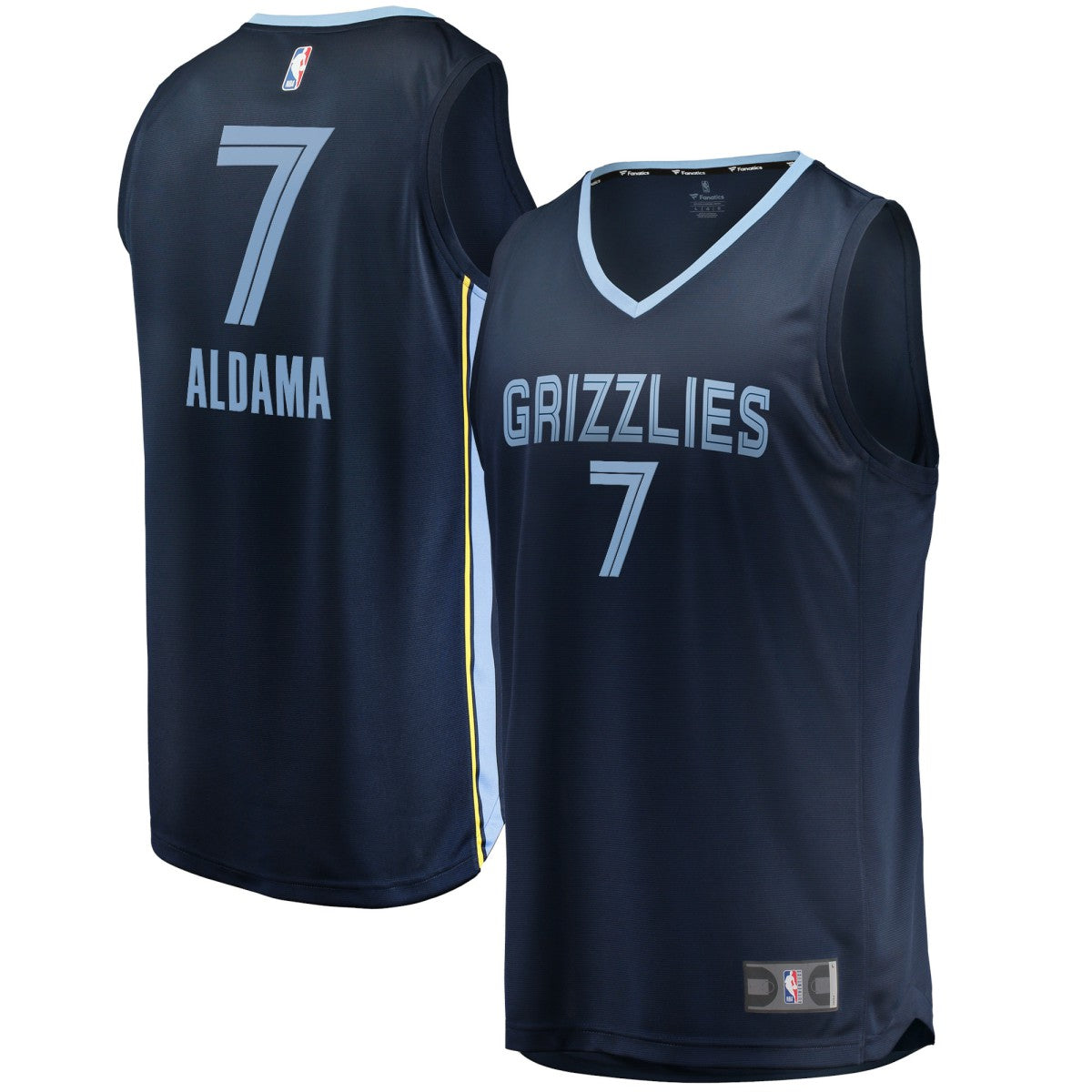 Santi Aldama Memphis Grizzlies Fast Break Replica Jersey Icon Edition Navy - Fanatics