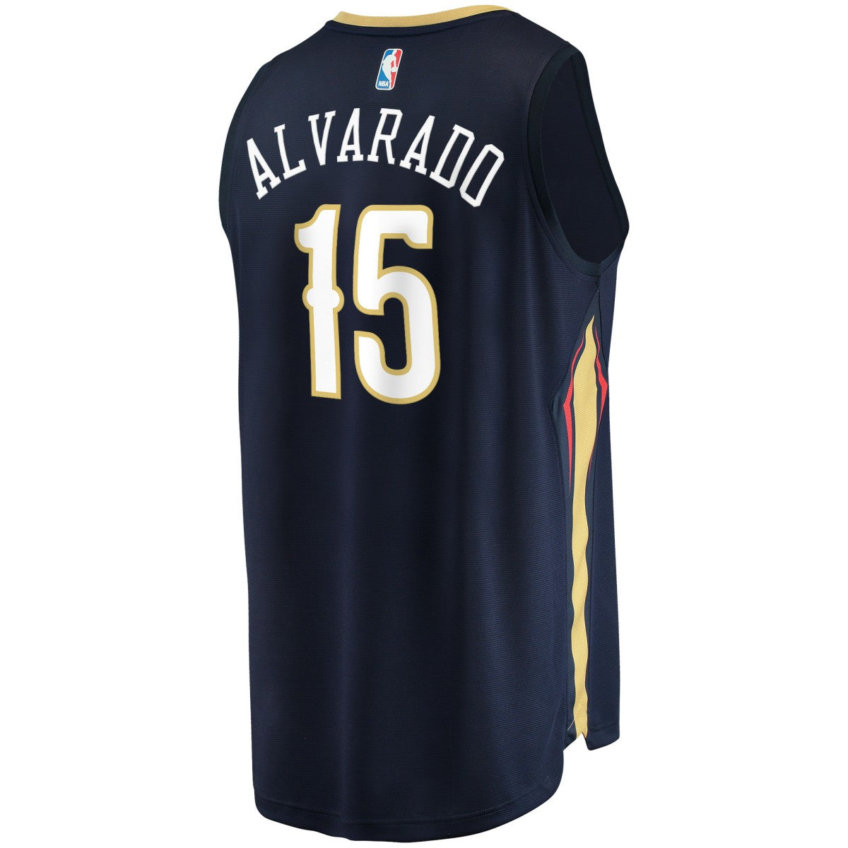 Jose Alvarado New Orleans Pelicans Fast Break Replica Jersey Icon Edition Navy - Fanatics