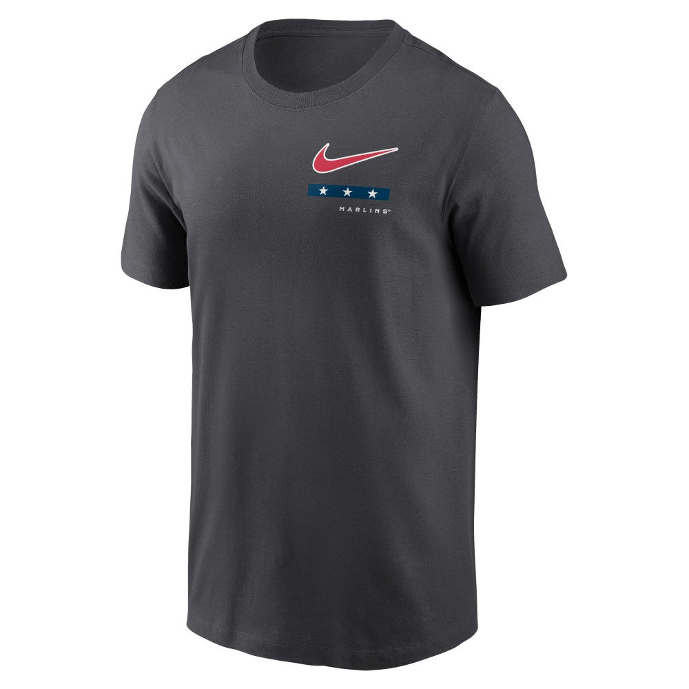 Miami Marlins Nike Americana T-Shirt - Anthracite T-shirts
