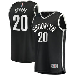 Day'Ron Sharpe Brooklyn Nets Fast Break Replica Jersey Icon Edition Black - Fanatics