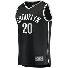 Day'Ron Sharpe Brooklyn Nets Fast Break Replica Jersey Icon Edition Black - Fanatics