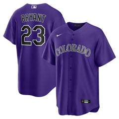 Kris Bryant Colorado Rockies Nike Alternate Replica Player Jersey - Purple Jerseys
