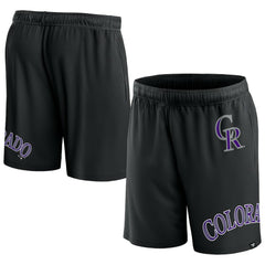 Colorado Rockies Fanatics Clincher Mesh Shorts - Black Shorts