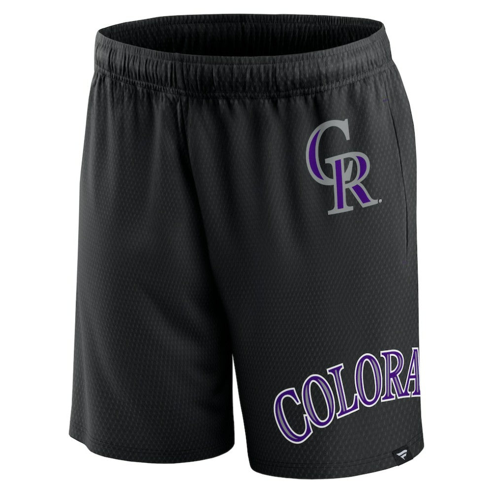 Colorado Rockies Fanatics Clincher Mesh Shorts - Black Shorts