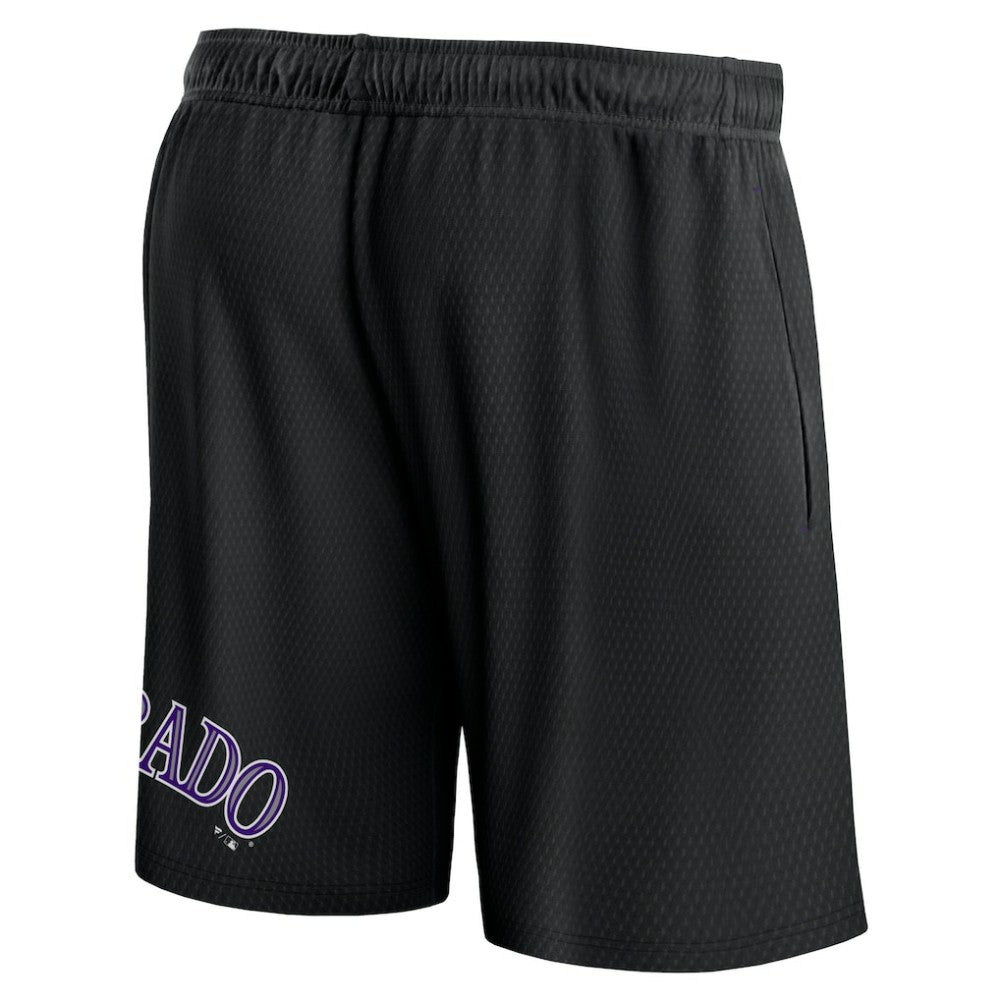 Colorado Rockies Fanatics Clincher Mesh Shorts - Black Shorts