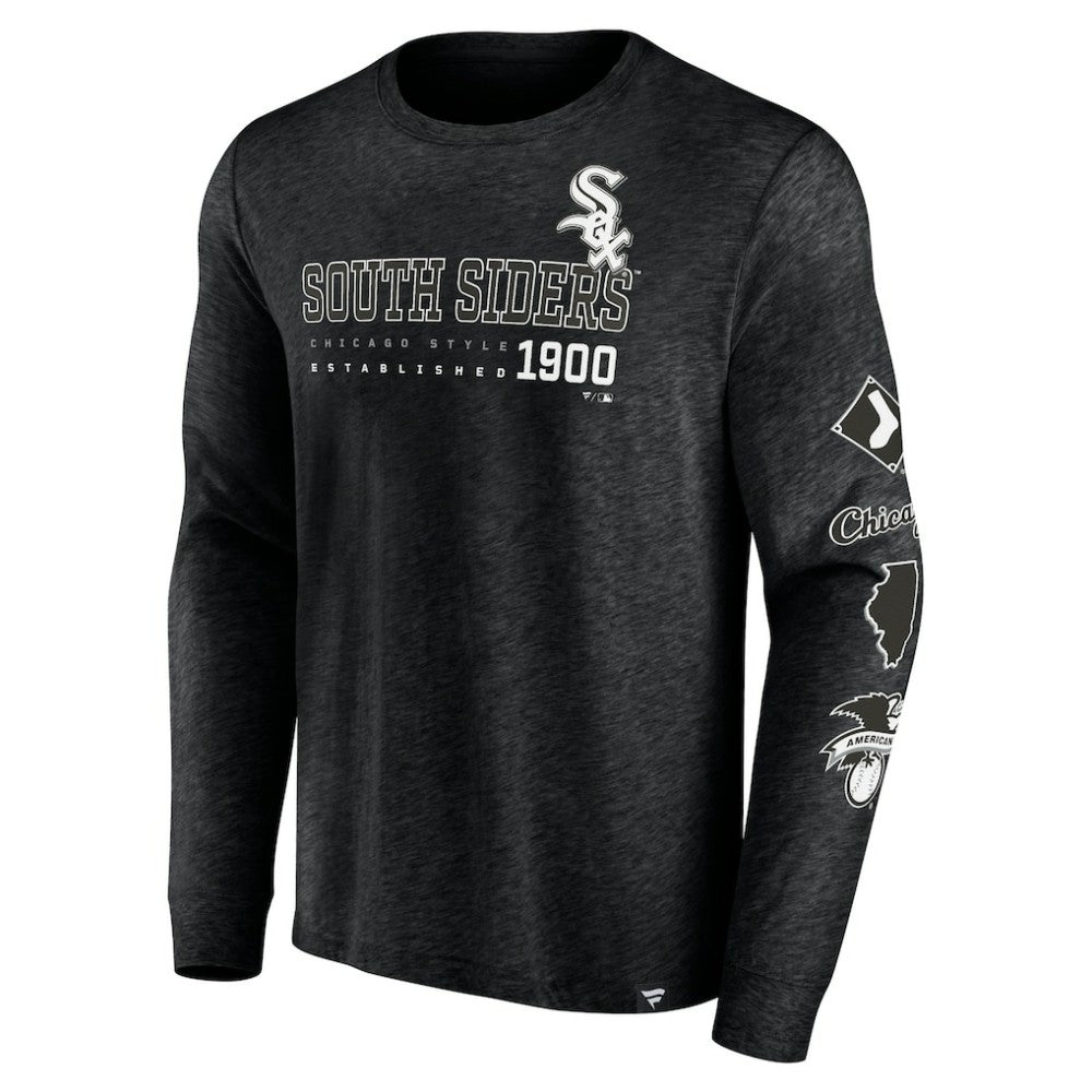 Chicago White Sox Fanatics High Whip Pitcher Long Sleeve T-Shirt - Black T-shirts