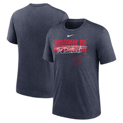 Washington Nationals Nike Home Spin Tri-Blend T-Shirt - Heather Navy T-shirts