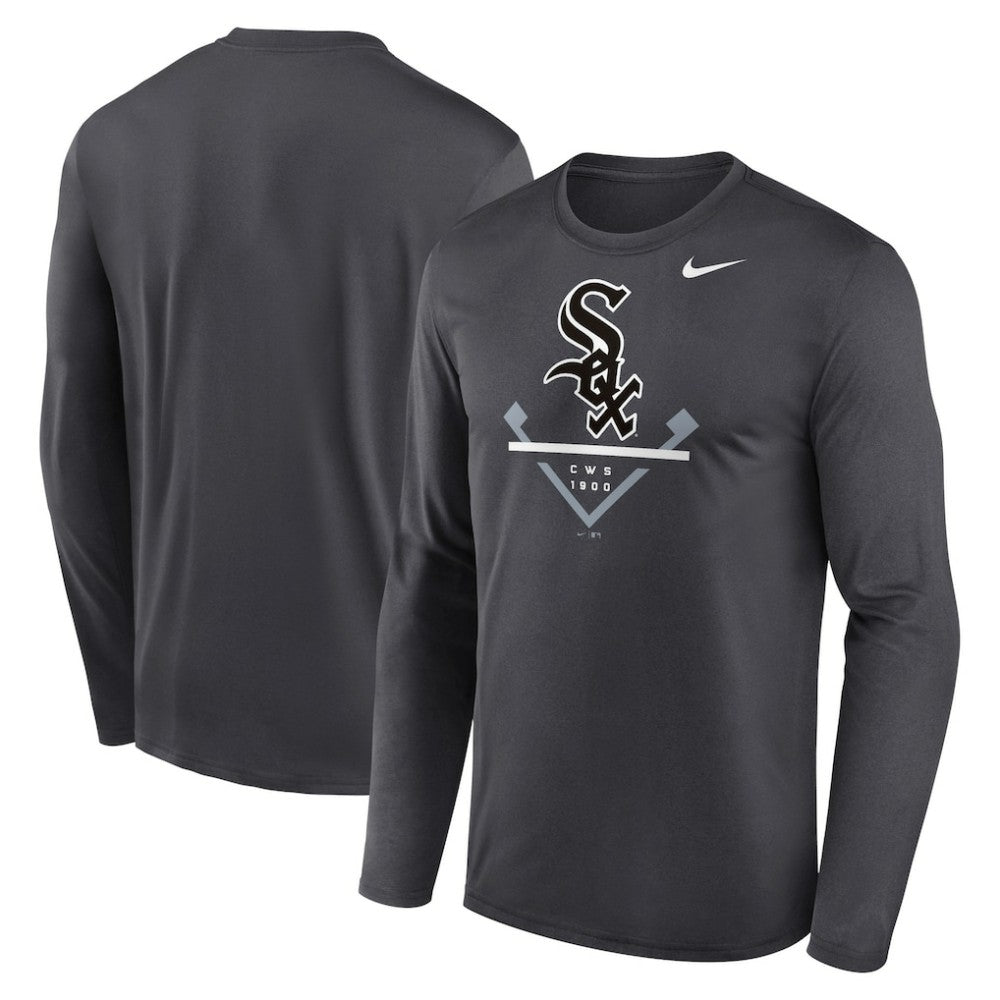 Chicago White Sox Nike Icon Legend Performance Long Sleeve T-Shirt - Anthracite T-shirts