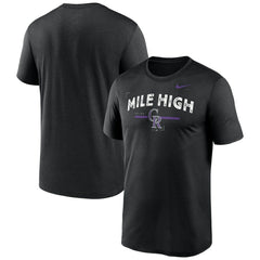 Colorado Rockies Nike Local Legend Practice Performace T-Shirt - Black T-shirts