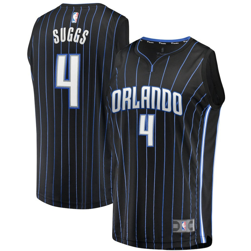 Jalen Suggs Orlando Magic Youth 2021/22 Fast Break Replica Jersey Icon Edition Black - Fanatics