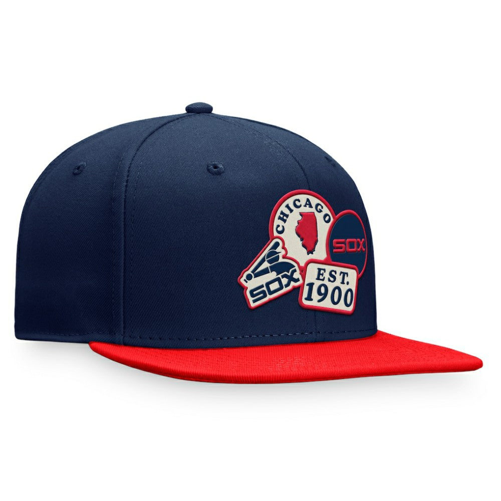 Chicago White Sox Fanatics Heritage Patch Fitted Hat - Navy Hats