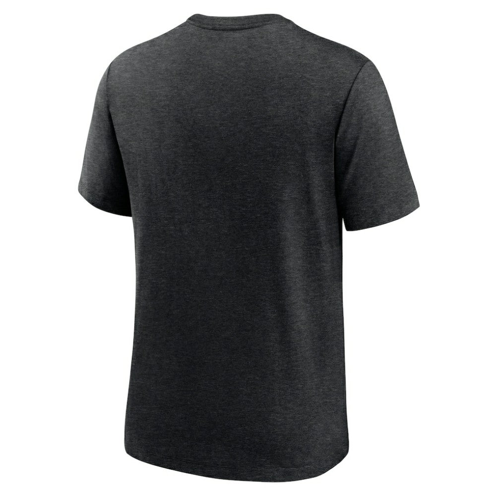 San Francisco Giants Nike Rewind Review Slash Tri-Blend T-Shirt - Heather Black T-shirts