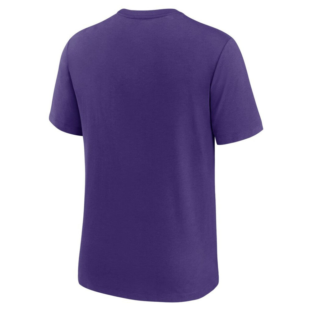 Tampa Bay Rays Nike Rewind Retro Tri-Blend T-Shirt - Purple T-shirts