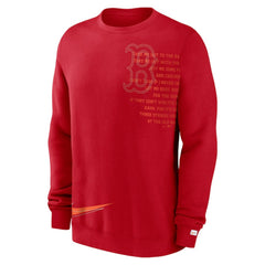 Boston Red Sox Nike Statement Ball Game Fleece Pullover Sweatshirt - Red Pullover