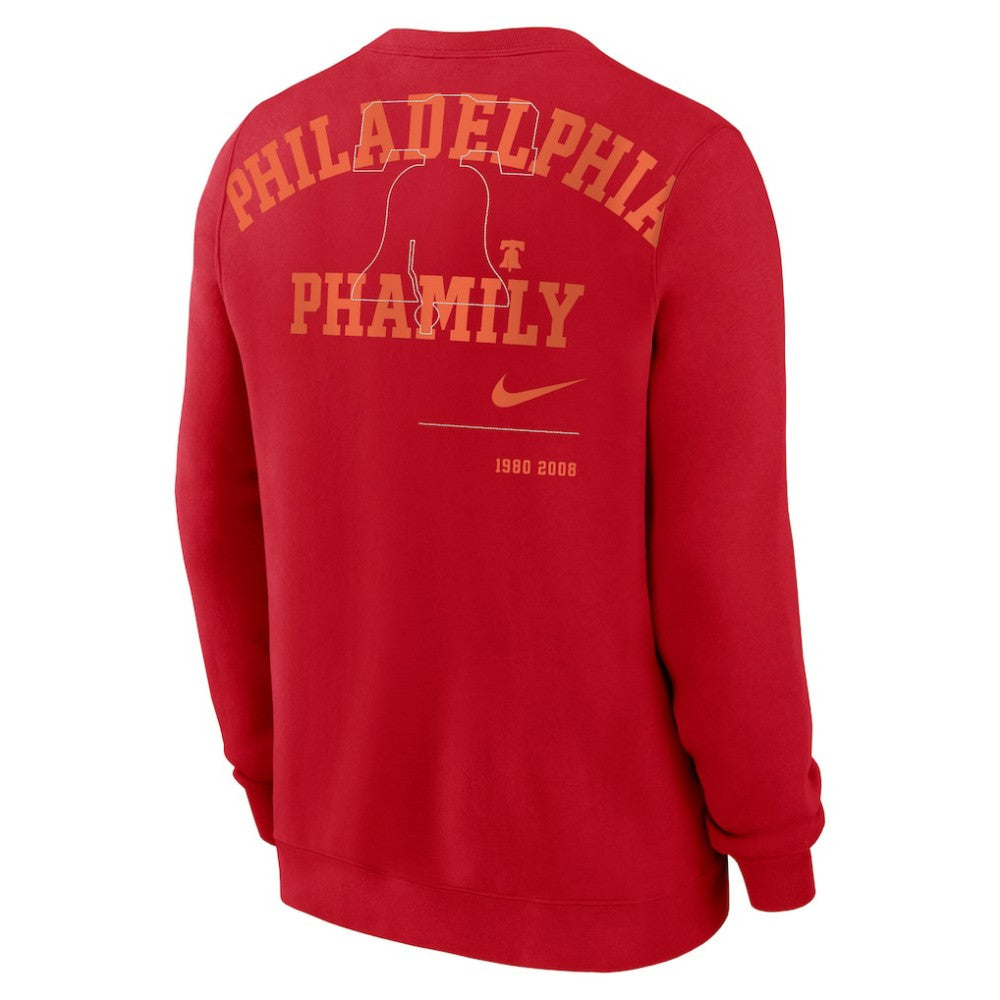 Philadelphia Phillies Nike Statement Ball Game Fleece Pullover Sweatshirt - Red Pullover
