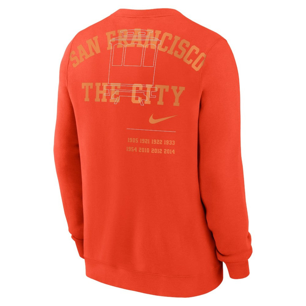 San Francisco Giants Nike Statement Ball Game Fleece Pullover Sweatshirt - Orange Pullover