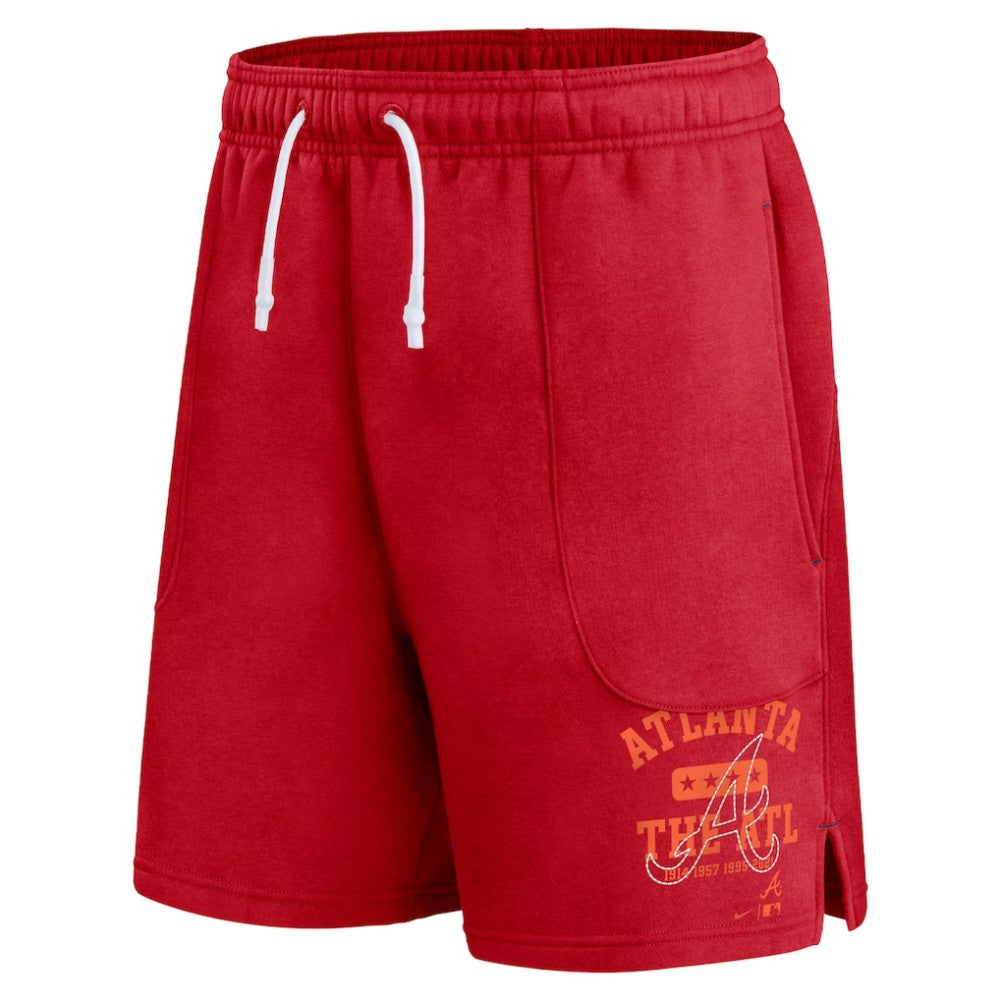 Atlanta Braves Nike Statement Ball Game Shorts - Red Shorts