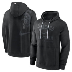 Chicago White Sox Nike Statement Ball Game Pullover Hoodie - Black Hoodies