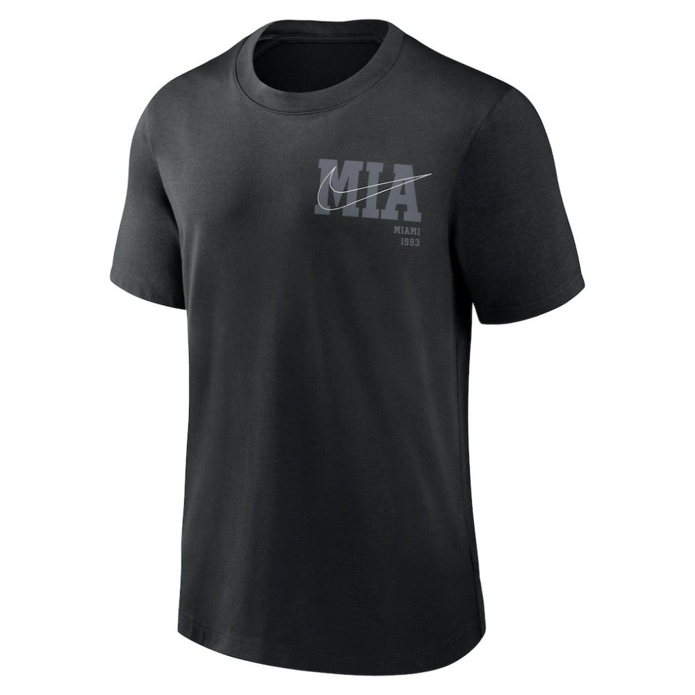 Miami Marlins Nike Statement Game Over T-Shirt - Black T-shirts