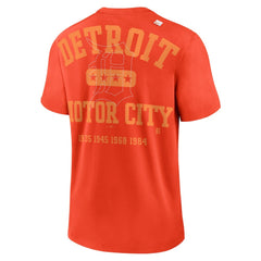 Detroit Tigers Nike Statement Game Over T-Shirt - Orange T-shirts
