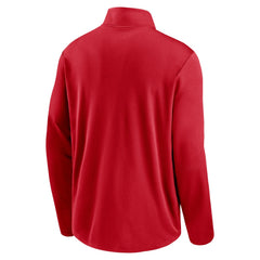 Los Angeles Angels Nike Agility Pacer Lightweight Performance Half-Zip Top - Red Tops