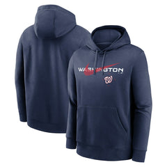 Washington Nationals Nike Swoosh NeighborHOOD Pullover Hoodie - Navy Hoodies