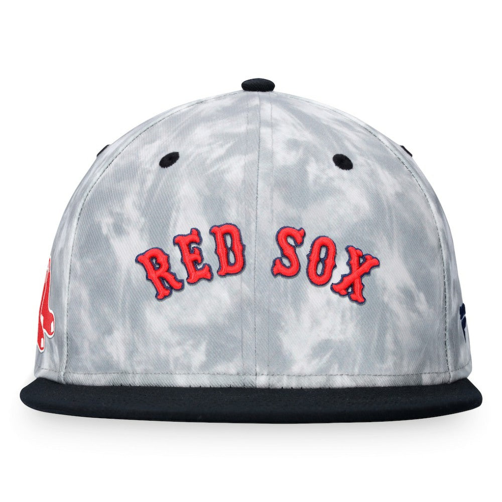 Boston Red Sox Fanatics Smoke Dye Fitted Hat - Black/White Hats